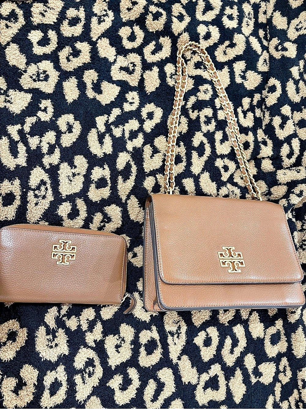 Tory Burch Crossbody Bag & Matching Wallet in Brown
